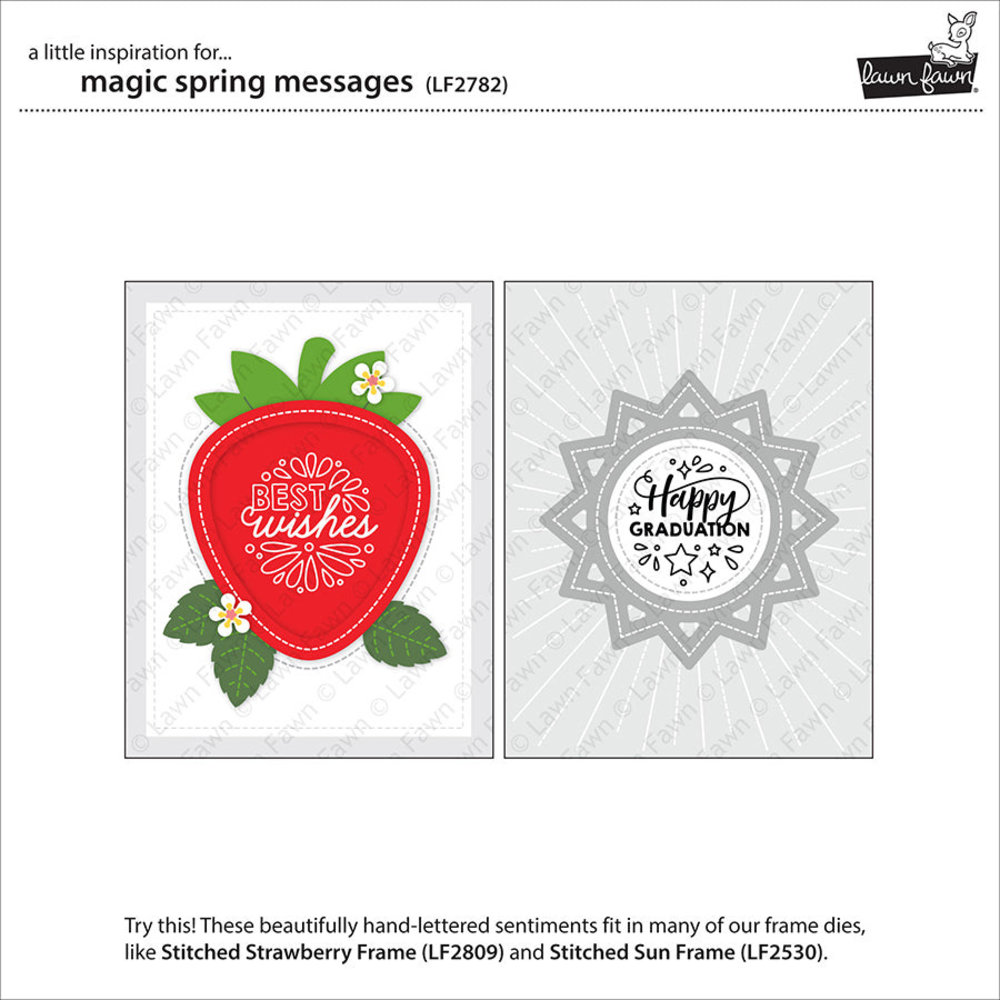 Lawn Fawn Magic Spring Messages Clear Stamps (LF2782) Lawn Fawn Magic Spring Messages Clear Stamps (LF2782)