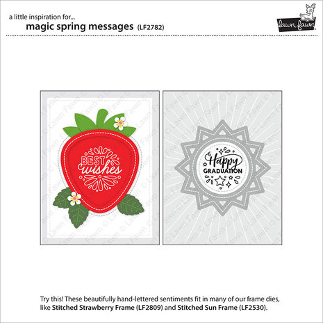 Lawn Fawn Magic Spring Messages Clear Stamps (LF2782) Lawn Fawn Magic Spring Messages Clear Stamps (LF2782)
