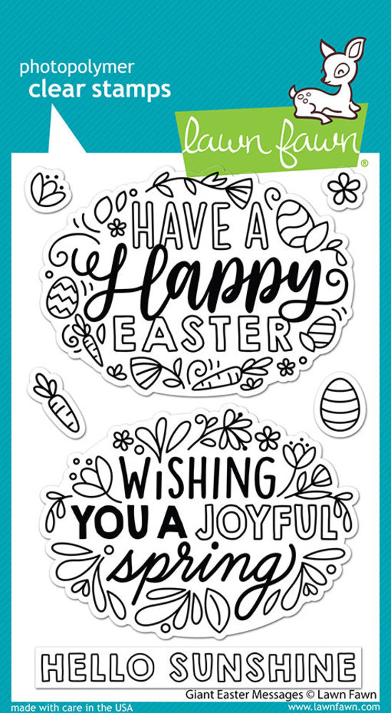 Lawn Fawn Giant Easter Messages Clear Stamps (LF2784) Lawn Fawn Giant Easter Messages Clear Stamps (LF2784)
