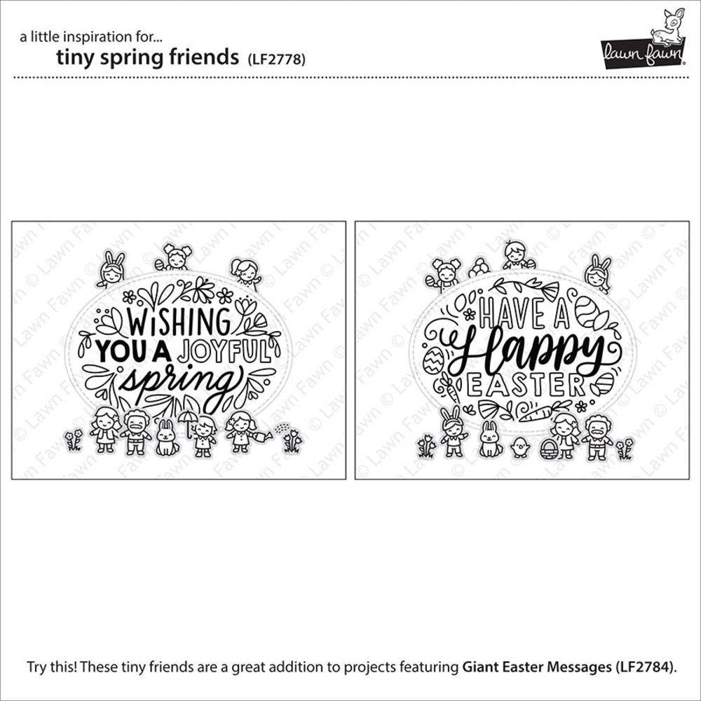 Lawn Fawn Tiny Spring Friends Clear Stamps (LF2778) Lawn Fawn Tiny Spring Friends Clear Stamps (LF2778)