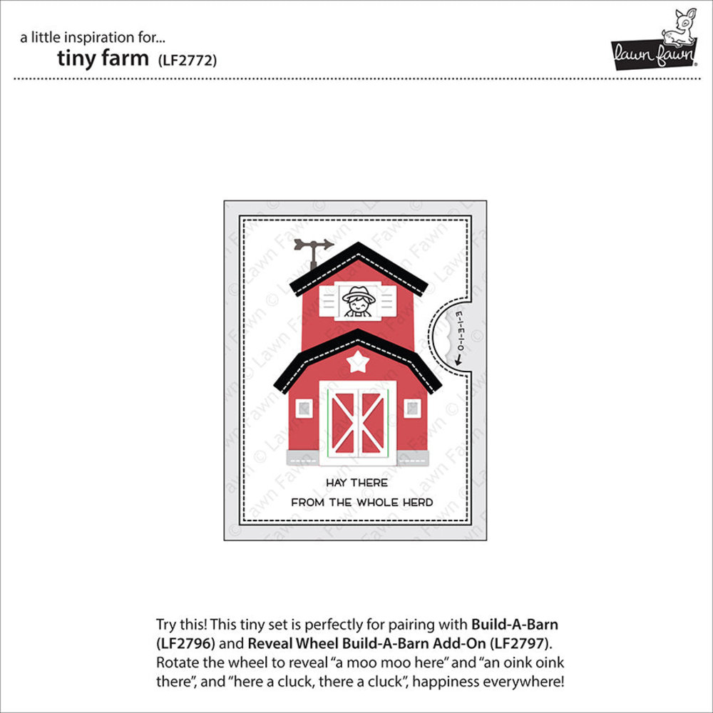 Lawn Fawn Tiny Farm Clear Stamps (LF2772) Lawn Fawn Tiny Farm Clear Stamps (LF2772)
