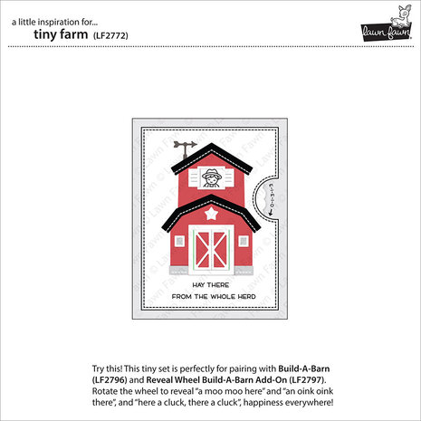 Lawn Fawn Tiny Farm Clear Stamps (LF2772) Lawn Fawn Tiny Farm Clear Stamps (LF2772)
