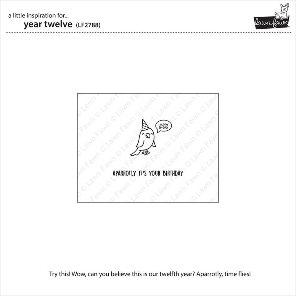 Lawn Fawn Year Twelve Clear Stamps (LF2788) Lawn Fawn Year Twelve Clear Stamps (LF2788)