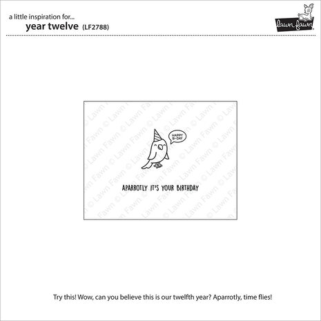 Lawn Fawn Year Twelve Clear Stamps (LF2788) Lawn Fawn Year Twelve Clear Stamps (LF2788)