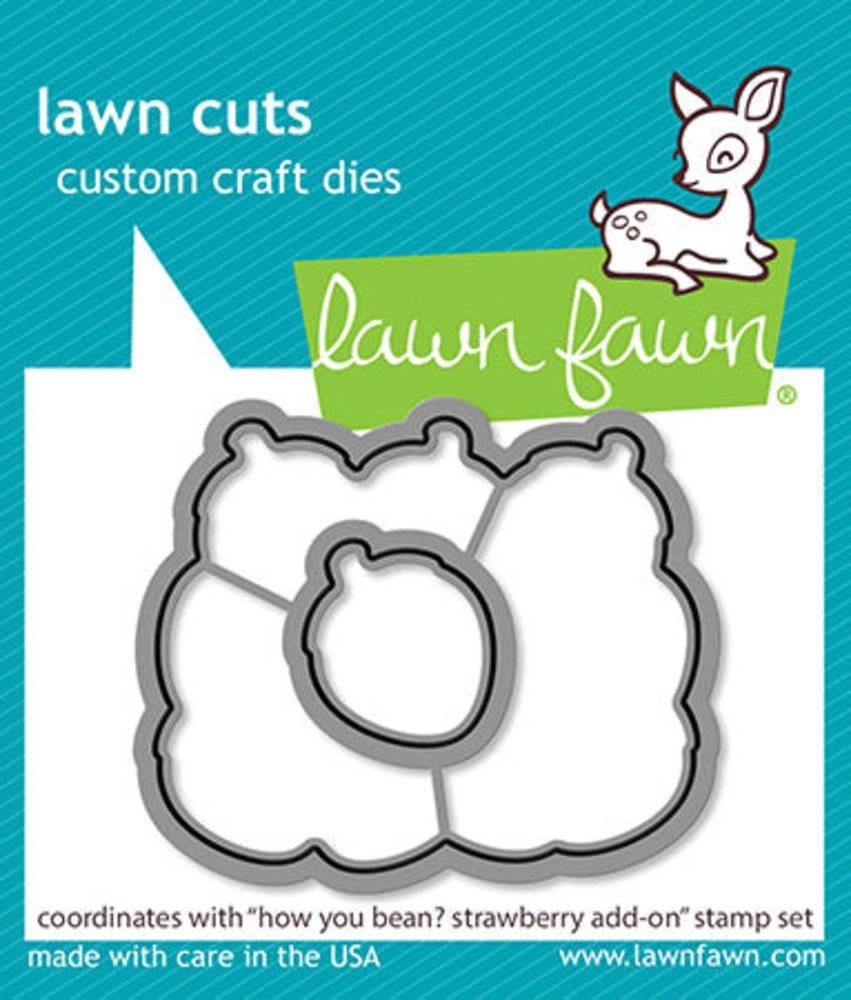 Lawn Fawn How You Bean? Strawberries Add-On Dies (LF2767)
