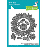 Lawn Fawn Magic Iris Floral Wreath Add-On Dies (LF2795)