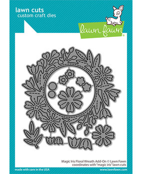 Lawn Fawn Magic Iris Floral Wreath Add-On Dies (LF2795) Lawn Fawn Magic Iris Floral Wreath Add-On Dies (LF2795)