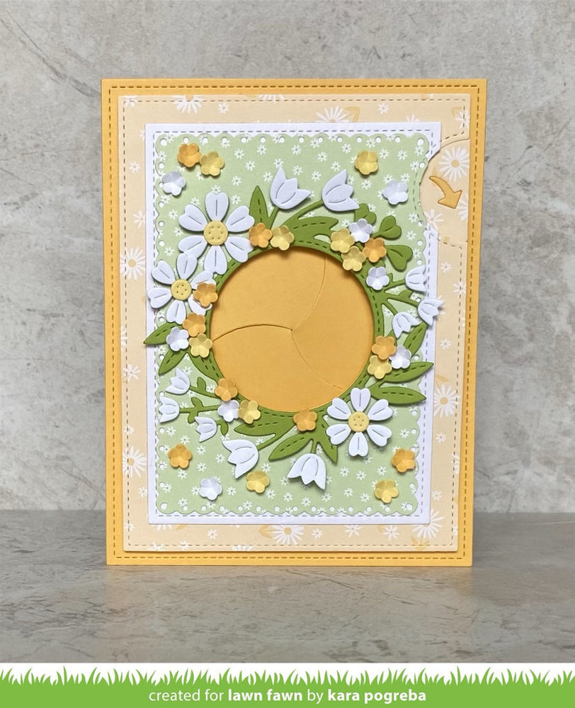 Lawn Fawn Magic Iris Floral Wreath Add-On Dies (LF2795) Lawn Fawn Magic Iris Floral Wreath Add-On Dies (LF2795)