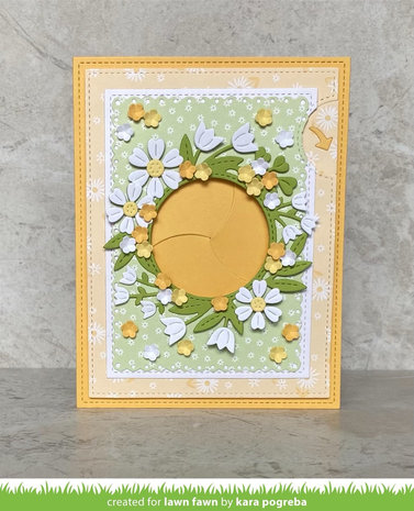 Lawn Fawn Magic Iris Floral Wreath Add-On Dies (LF2795) Lawn Fawn Magic Iris Floral Wreath Add-On Dies (LF2795)