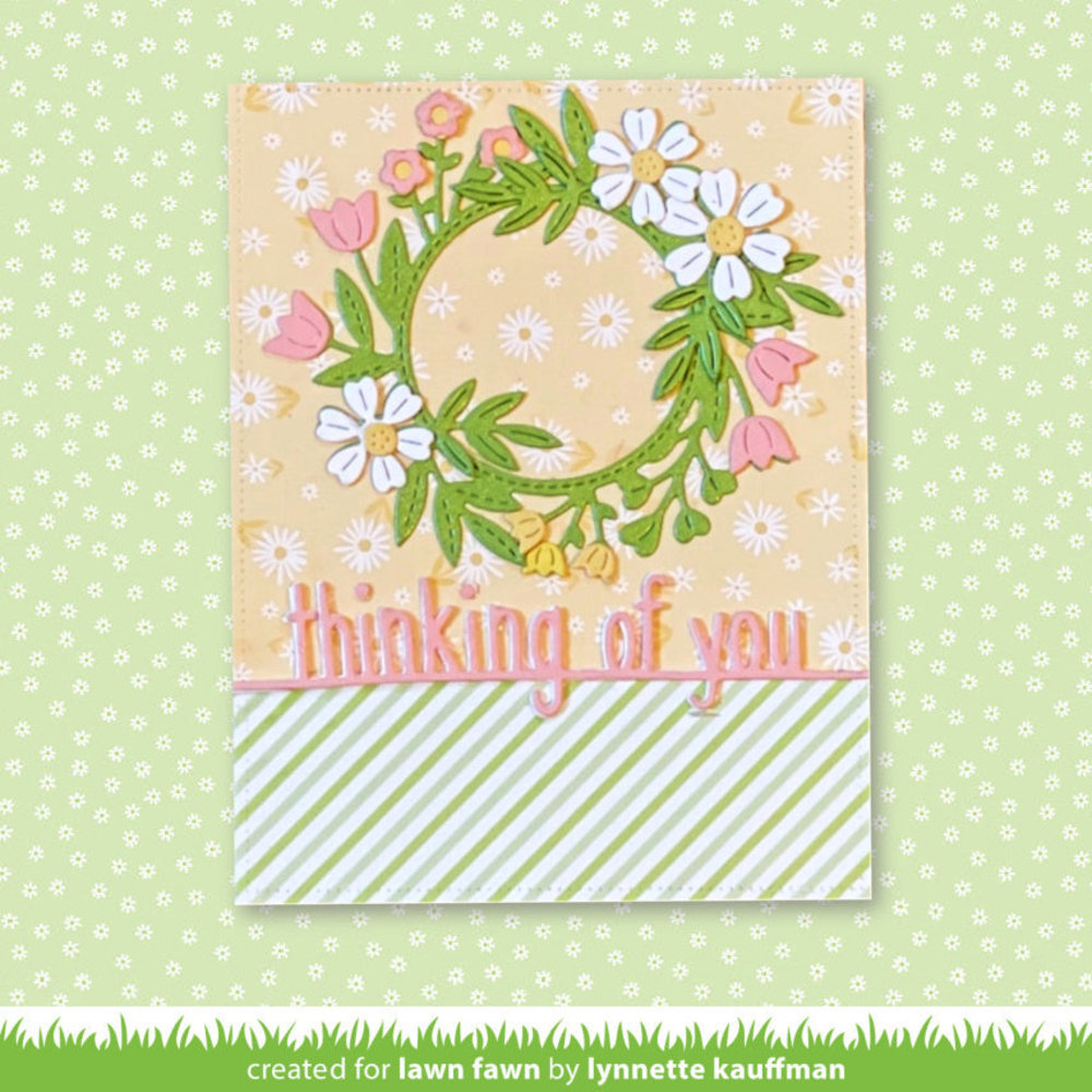 Lawn Fawn Magic Iris Floral Wreath Add-On Dies (LF2795) Lawn Fawn Magic Iris Floral Wreath Add-On Dies (LF2795)