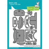 Lawn Fawn Tiny Gift Box Goat and Llama Add-On Dies (LF2800)