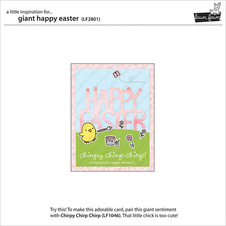 Lawn Fawn Giant Happy Easter Dies (LF2801) Lawn Fawn Giant Happy Easter Dies (LF2801)