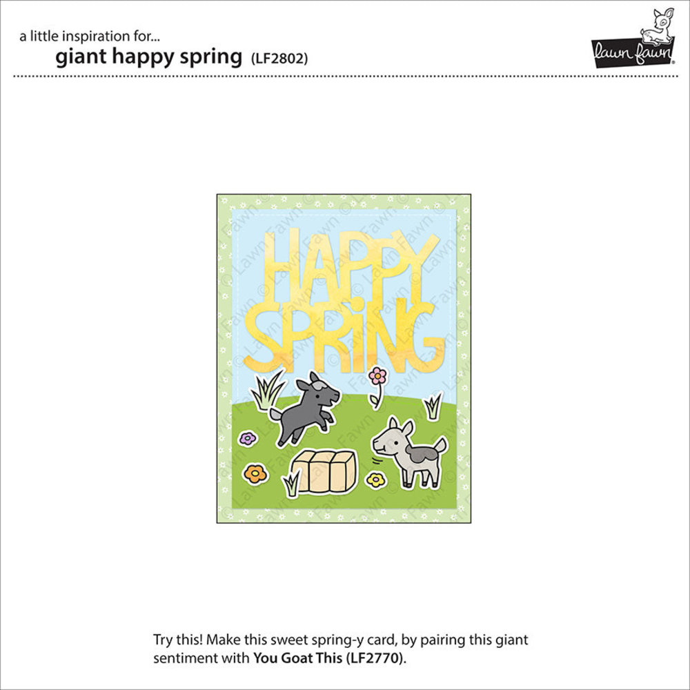 Lawn Fawn Giant Happy Spring Dies (LF2802) Lawn Fawn Giant Happy Spring Dies (LF2802)