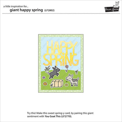 Lawn Fawn Giant Happy Spring Dies (LF2802) Lawn Fawn Giant Happy Spring Dies (LF2802)