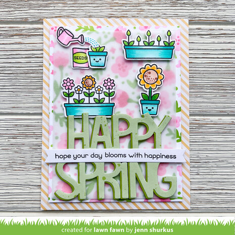 Lawn Fawn Giant Happy Spring Dies (LF2802) Lawn Fawn Giant Happy Spring Dies (LF2802)