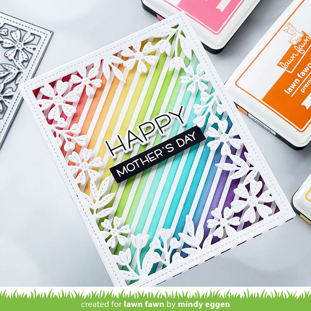 Lawn Fawn Spring Flowers Backdrop Dies (LF2818) Lawn Fawn Spring Flowers Backdrop Dies (LF2818)