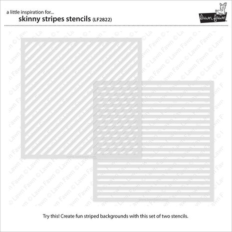 Lawn Fawn Skinny Stripes Stencils (LF2822)