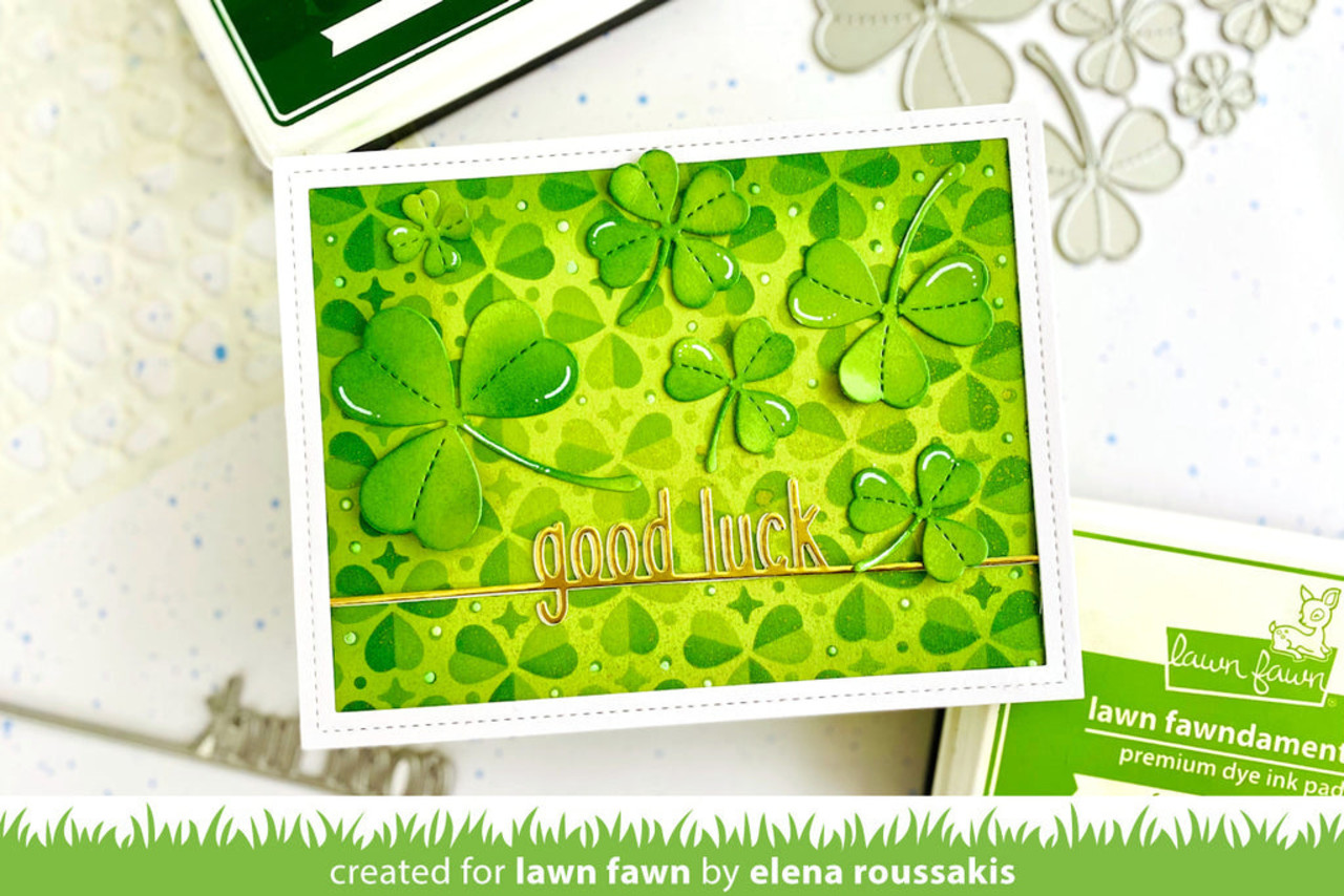 Lawn Fawn Clover Background Stencils (LF2823) Lawn Fawn Clover Background Stencils (LF2823)