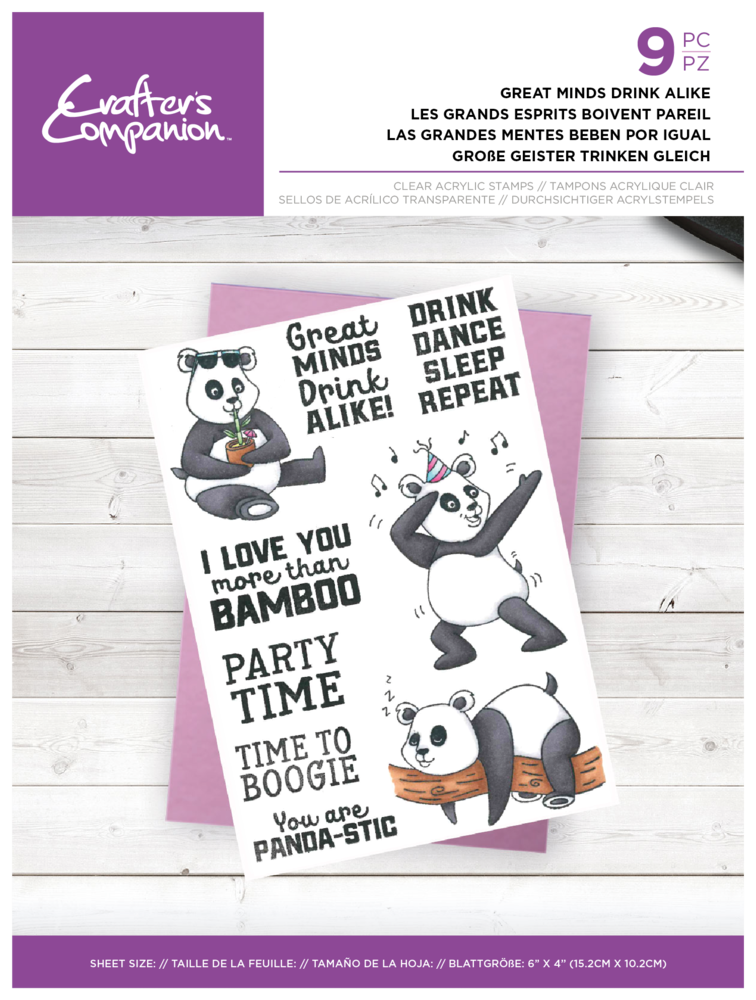 Crafter's Companion Great Minds Drink Alike Clear Stamps (CC-CA-ST-GMDA)