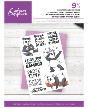 Crafter's Companion Great Minds Drink Alike Clear Stamps (CC-CA-ST-GMDA) Crafter's Companion Great Minds Drink Alike Clear Stamps (CC-CA-ST-GMDA)
