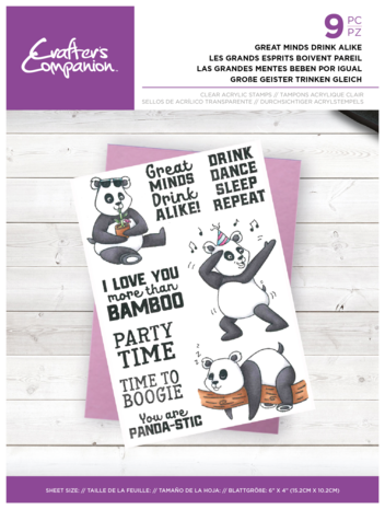 Crafter's Companion Great Minds Drink Alike Clear Stamps (CC-CA-ST-GMDA)