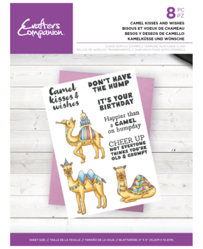 Crafter's Companion Camel Kisses and Wishes Clear Stamps (CC-CA-ST-CKAW) Crafter's Companion Camel Kisses and Wishes Clear Stamps (CC-CA-ST-CKAW)