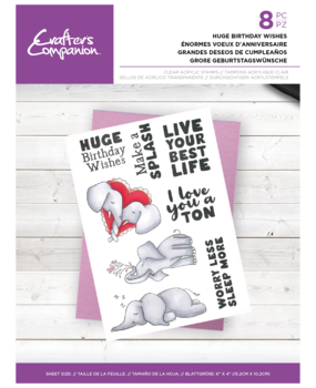 Crafter's Companion Huge Birthday Wishes Clear Stamps (CC-CA-ST-HUBW) Crafter's Companion Huge Birthday Wishes Clear Stamps (CC-CA-ST-HUBW)