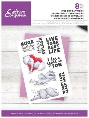 Crafter's Companion Huge Birthday Wishes Clear Stamps (CC-CA-ST-HUBW) Crafter's Companion Huge Birthday Wishes Clear Stamps (CC-CA-ST-HUBW)