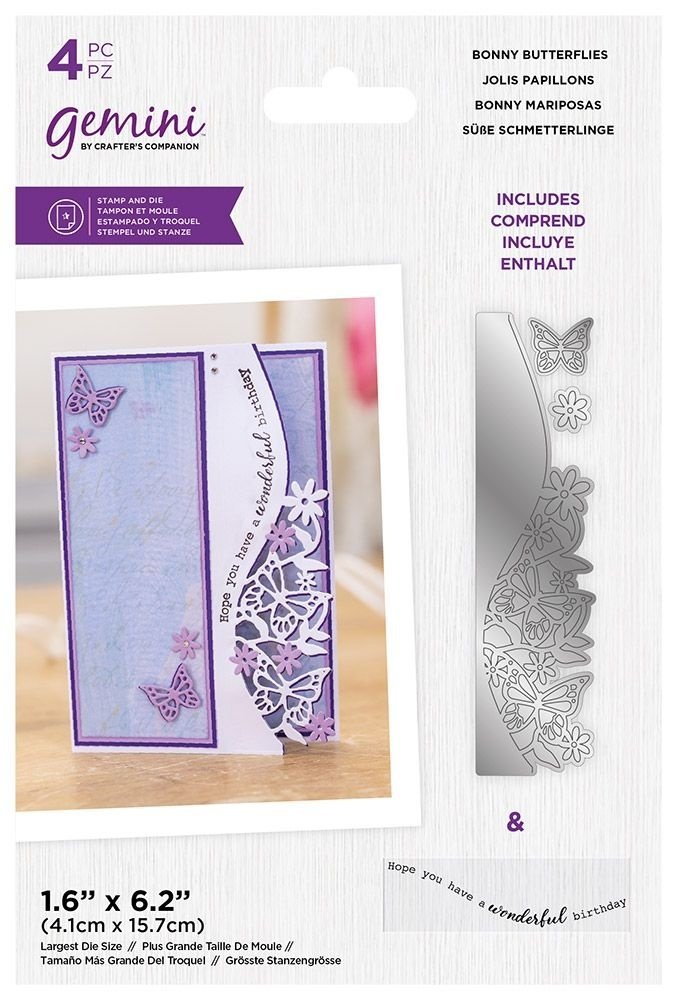 Gemini Bonny Butterflies Stamp & Die (GEM-STD-BOBU) Gemini Bonny Butterflies Stamp & Die (GEM-STD-BOBU)