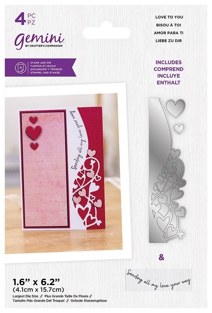 Gemini Love To You Stamp & Die (GEM-STD-LTYO)