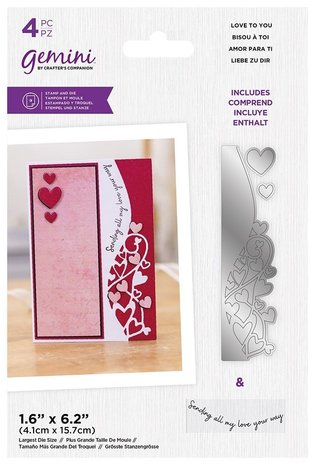 Gemini Love To You Stamp & Die (GEM-STD-LTYO)