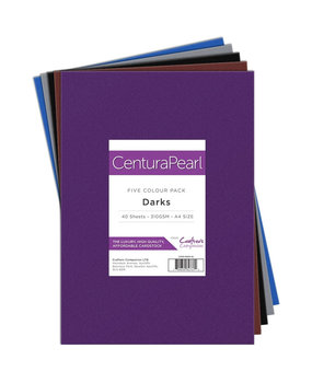 Crafter's Companion Centura Pearl Card Pack Darks (CARD-DARK-40)