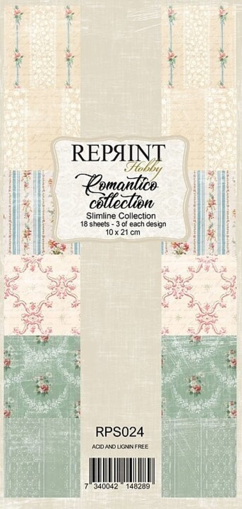 Reprint Romantico Collection Slimline Paper Pack (RPS024) Reprint Romantico Collection Slimline Paper Pack (RPS024)