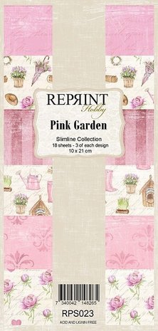 Reprint Pink Garden Slimline Paper Pack (RPS023) Reprint Pink Garden Slimline Paper Pack (RPS023)