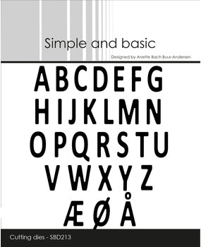 Simple and Basic Mini Alphabet Upper Case Dies (SBD213) Simple and Basic Mini Alphabet Upper Case Dies (SBD213)