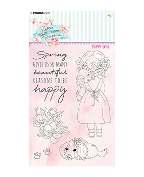 Studio Light Little Blossom Puppy Love Clear Stamp (SL-LB-STAMP195)* Studio Light Little Blossom Puppy Love Clear Stamp (SL-LB-STAMP195)*