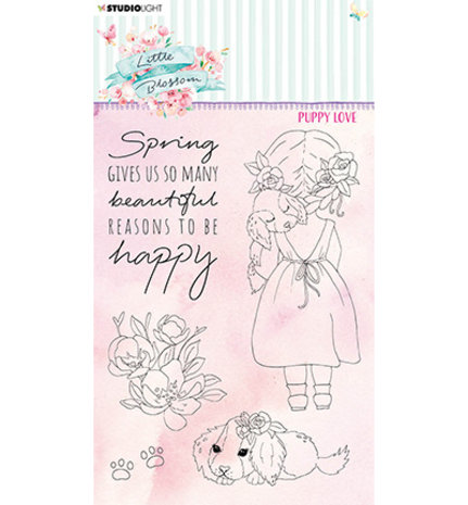 Studio Light Little Blossom Puppy Love Clear Stamp (SL-LB-STAMP195) Studio Light Little Blossom Puppy Love Clear Stamp (SL-LB-STAMP195)