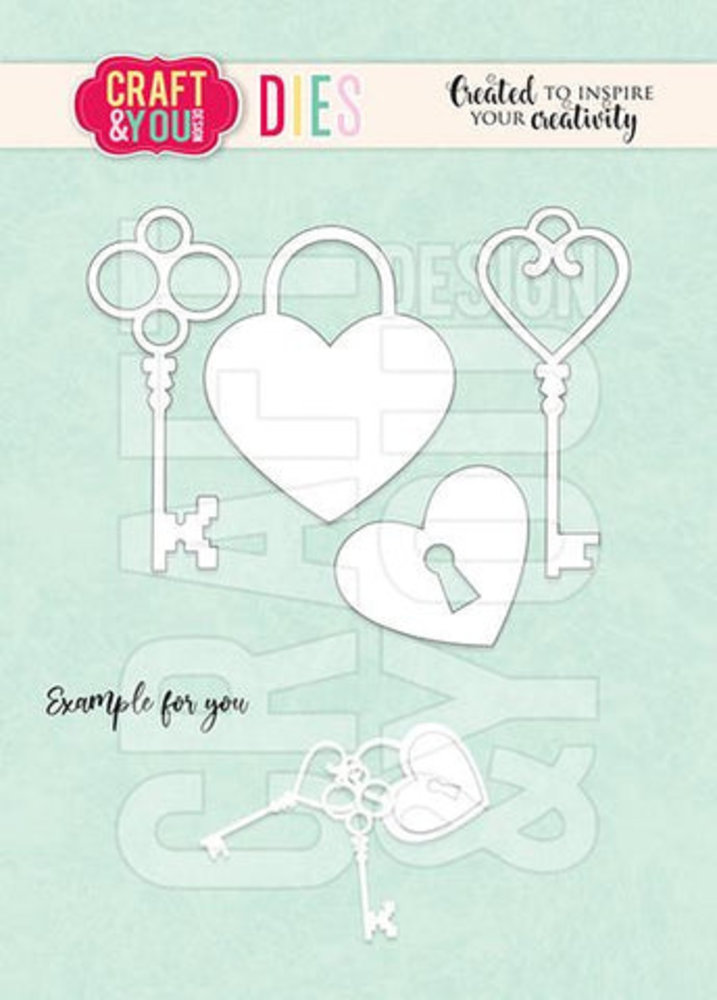 Craft & You Dies Keys and the Padlock (CW165) Craft & You Dies Keys and the Padlock (CW165)