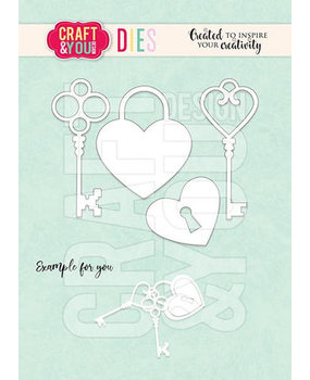 Craft & You Dies Keys and the Padlock (CW165) Craft & You Dies Keys and the Padlock (CW165)