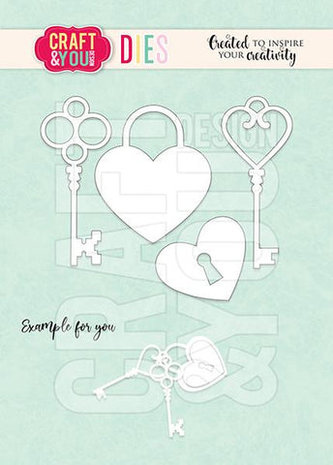 Craft & You Dies Keys and the Padlock (CW165) Craft & You Dies Keys and the Padlock (CW165)