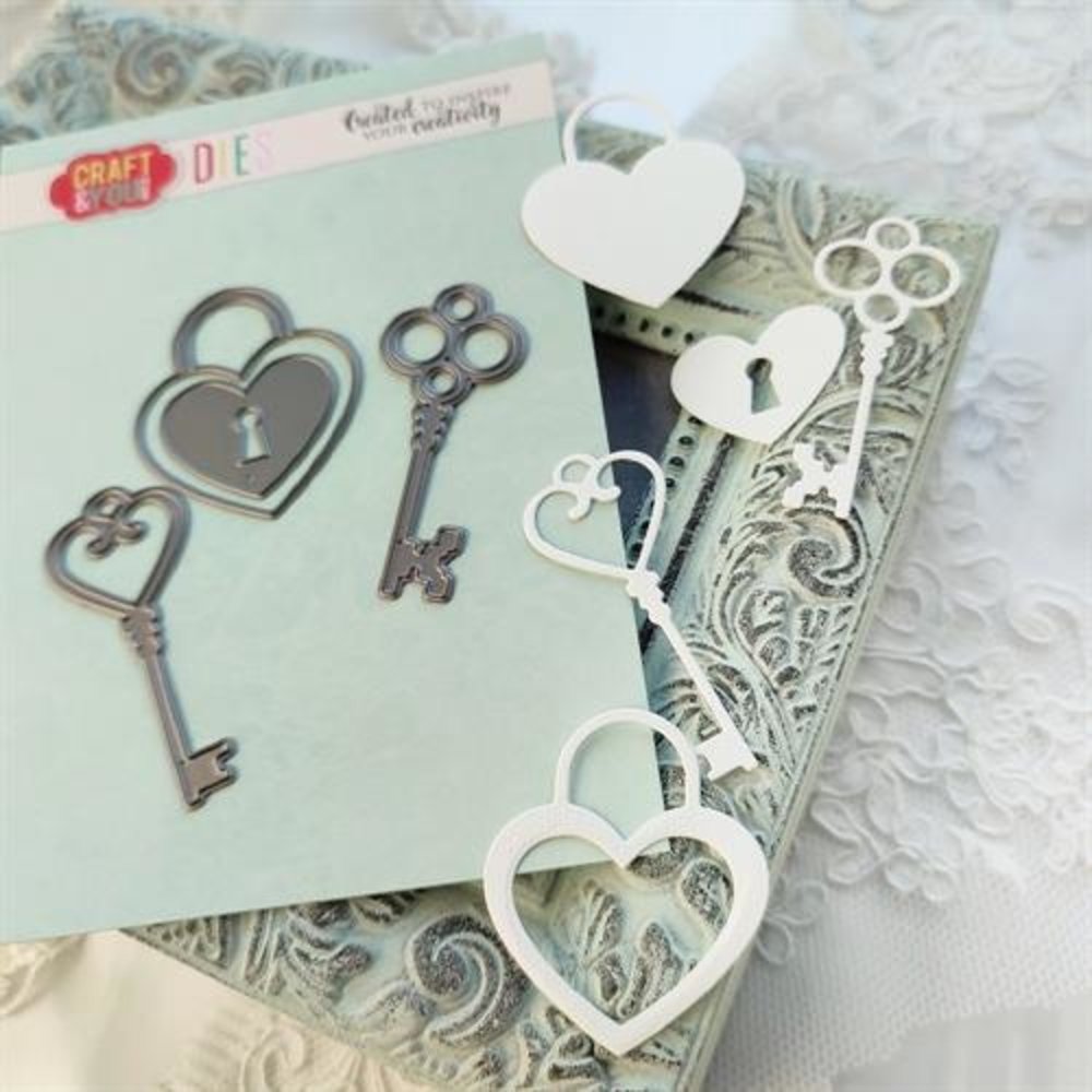 Craft & You Dies Keys and the Padlock (CW165) Craft & You Dies Keys and the Padlock (CW165)