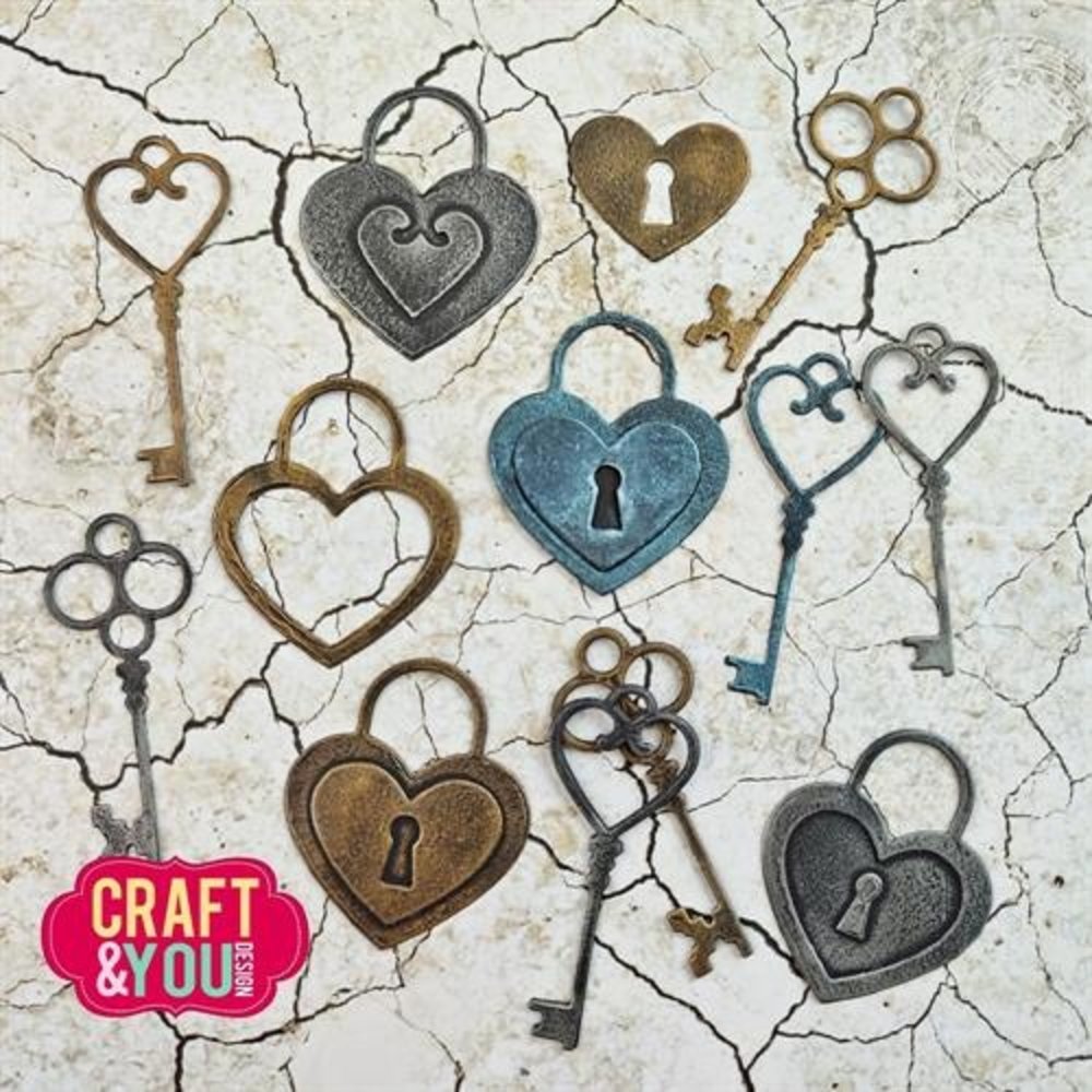 Craft & You Dies Keys and the Padlock (CW165) Craft & You Dies Keys and the Padlock (CW165)
