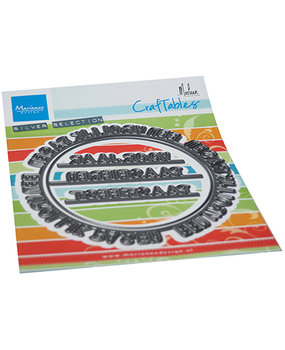 Marianne Design Craftable Vrolijk Pasen Cirkel by Marleen (CR1580)