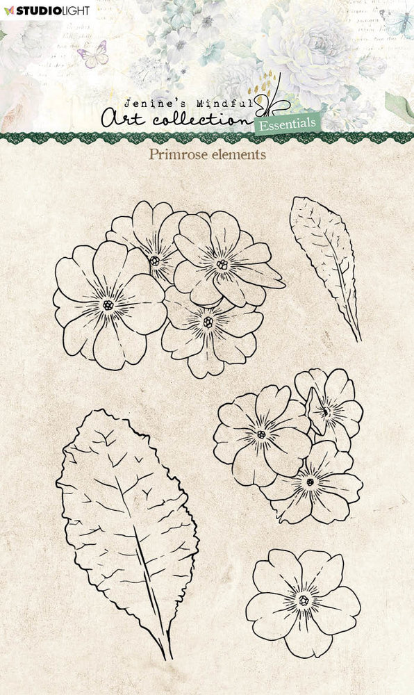 Studio Light Jenine's Mindful Art Collection Primrose Elements Clear Stamp (JMA-ES-STAMP139)