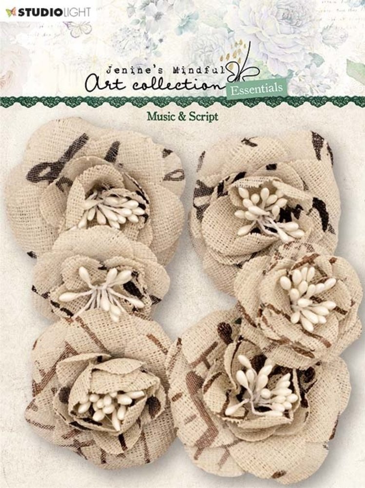 Studio Light Jenine's Mindful Art Collection Linen Flowers Music & Script (JMA-ES-FLOW06) Studio Light Jenine's Mindful Art Collection Linen Flowers Music & Script (JMA-ES-FLOW06)
