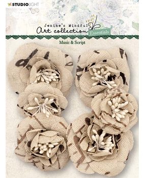Studio Light Jenine's Mindful Art Collection Linen Flowers Music & Script (JMA-ES-FLOW06)* Studio Light Jenine's Mindful Art Collection Linen Flowers Music & Script (JMA-ES-FLOW06)*