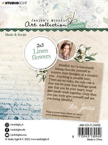 Studio Light Jenine's Mindful Art Collection Linen Flowers Music & Script (JMA-ES-FLOW06) Studio Light Jenine's Mindful Art Collection Linen Flowers Music & Script (JMA-ES-FLOW06)