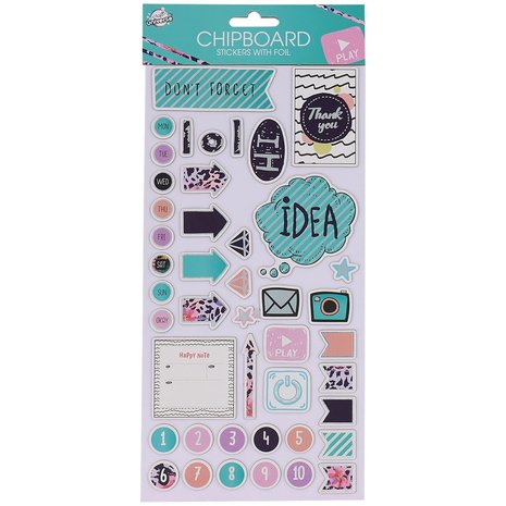 Craft Universe Chipboard Stickers with Foil Play (2572813) Craft Universe Chipboard Stickers with Foil Play (2572813)