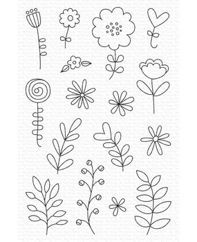 My Favorite Things Floral Whimsy Clear Stamps (MSTN-006) My Favorite Things Floral Whimsy Clear Stamps (MSTN-006)