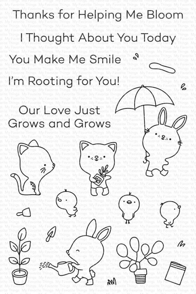 My Favorite Things Blooming Friendship Clear Stamps (CS-659)